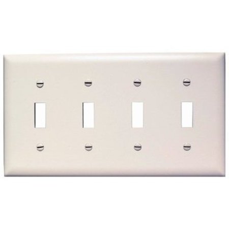 PASS & SEYMOUR WHT 4TOG Wall Plate TP4WCC10